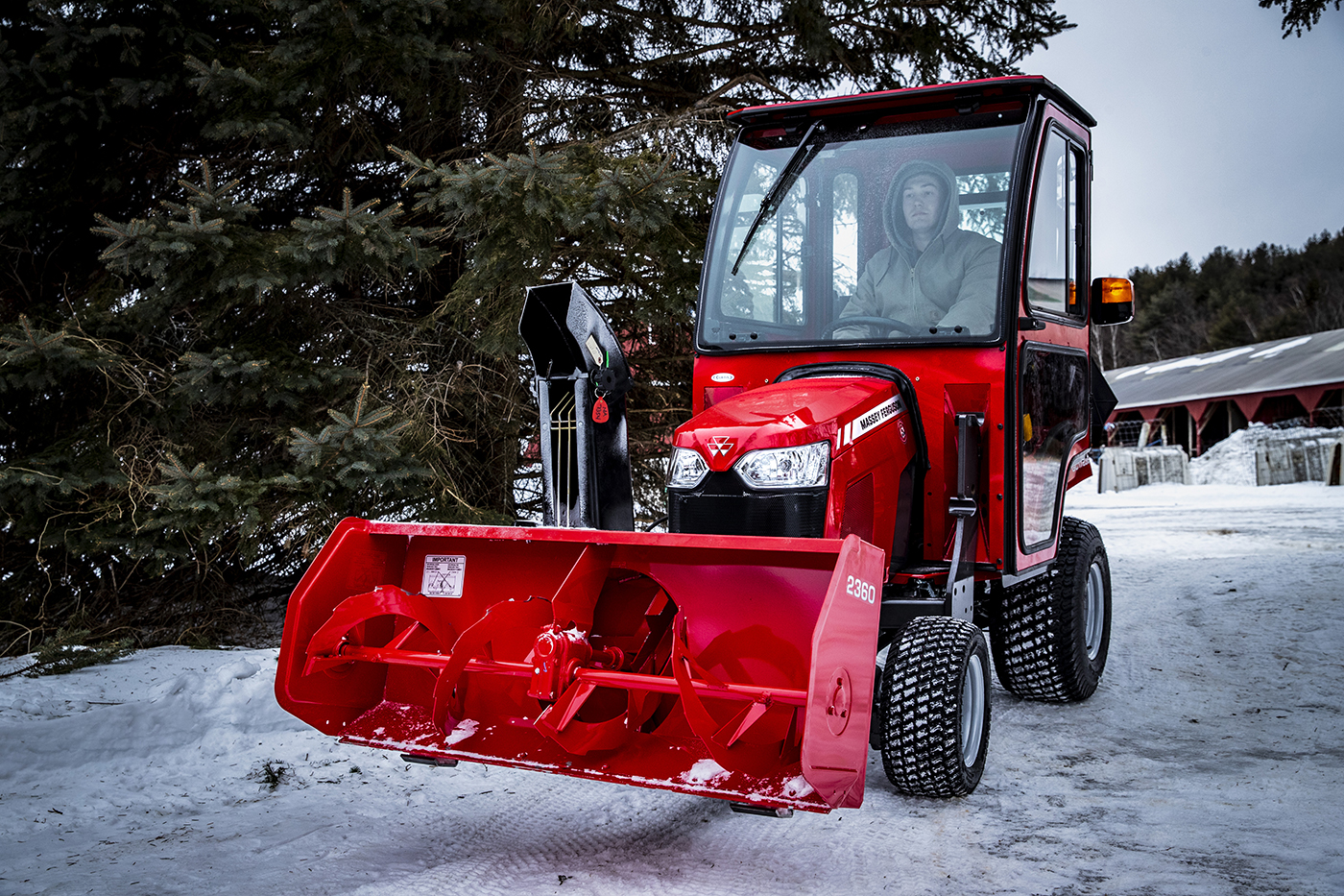 MFGC1700-Key-Benefit-04 massey ferguson gc1700 series compact tractor with front mount snowblower option and cab